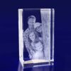 laser photo crystal engraved rectangle 160mm 2d