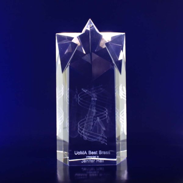 star crystal trophy 3d 180mm