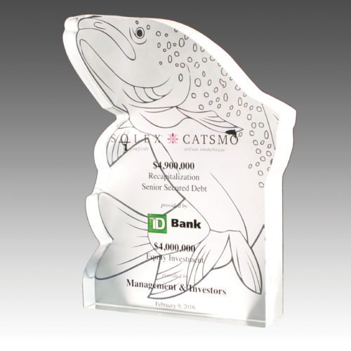 Bespoke Custom Crystal Award with Advanced Colour Print