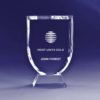 Shield Trophy crystal award